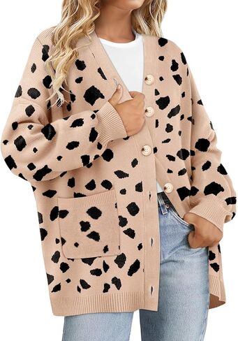 RITERA Womens Plus Size Cardigans Sweatershirts Coat Open Front Button Up Long Sleeeve Oversize Winter Outfit XL-5XL in Kuwait