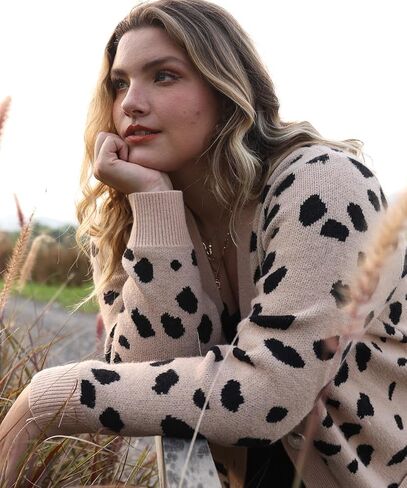 RITERA Womens Plus Size Cardigans Sweatershirts Coat Open Front Button Up Long Sleeeve Oversize Winter Outfit XL-5XL in Kuwait