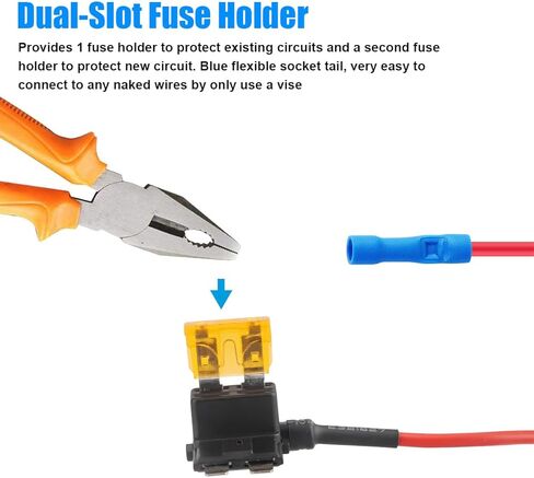 belomi 12pcs سيارة الصمامات الحنفية، 12V السيارات إضافة دائرة الصمامات الحنفية عدة، 4 أنواع مايكرو 2 القياسية البسيطة البسيطة منخفضة الملف الشخصي محول الحنفية الصمامات الصغيرة، ATO ATC ATM APM حامل منصهر، عالمي للمركبات in Kuwait