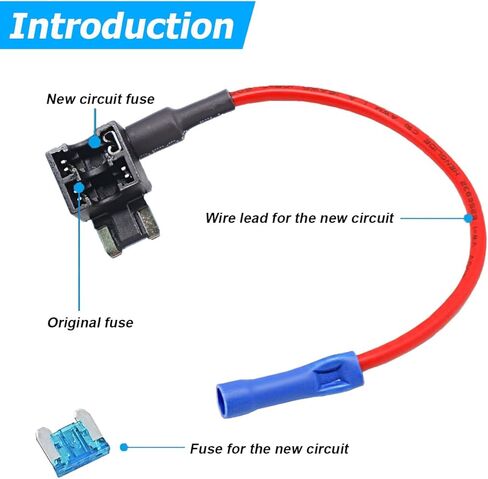 belomi 12pcs سيارة الصمامات الحنفية، 12V السيارات إضافة دائرة الصمامات الحنفية عدة، 4 أنواع مايكرو 2 القياسية البسيطة البسيطة منخفضة الملف الشخصي محول الحنفية الصمامات الصغيرة، ATO ATC ATM APM حامل منصهر، عالمي للمركبات in Kuwait