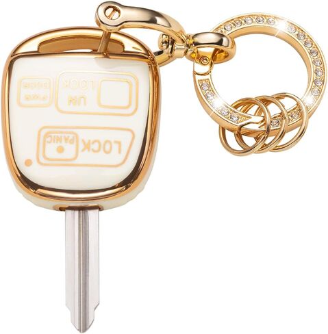 Gematay لغطاء مفتاح Lexus Key Fob مع سلسلة مفاتيح، حامل غطاء غطاء المفتاح متوافق مع Lexus GX460 RX350 ES350 IS250 GX460 LX570 IS350 GS430 GS300 GS450h is-C is-F Smart Key Fob، أخضر in Kuwait