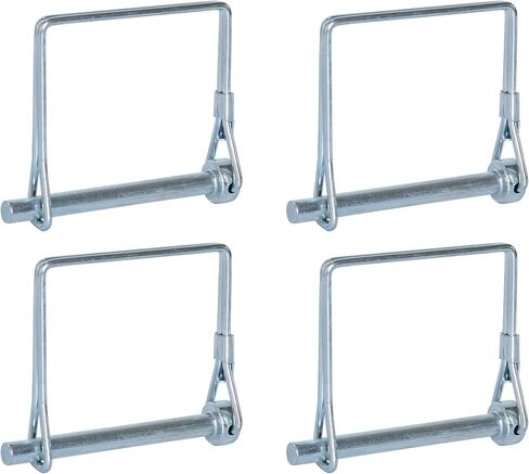 4 Pcs Trailer Coupler Pin, Tivnhuils Square Safety Coupler Pin, Zinc Plated Carbon Steel Trailer Pin Hitch Pin, 1/4" x 2.36", Small in Saudi Arabia