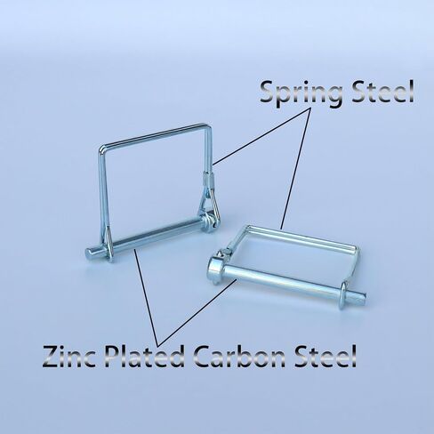 4 Pcs Trailer Coupler Pin, Tivnhuils Square Safety Coupler Pin, Zinc Plated Carbon Steel Trailer Pin Hitch Pin, 1/4" x 2.36", Small in Saudi Arabia