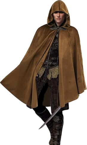 Cloak With Hood Men Medieval Cloak Wizard Robe Renaissance Cape Unisex Halloween Costume Cosplay Prop For Women in Saudi Arabia