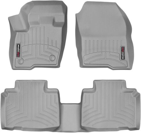WeatherTech Custom Fit FloorLiners for Ford Edge, Edge ST - 1st & 2nd Row (44815-1-2), Black in Saudi Arabia