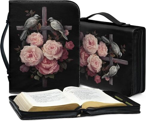 PU Leather Bible Case for Women and Men,Kid Bible bag with Four Size,Bible Carrying Case with Handle. in Saudi Arabia
