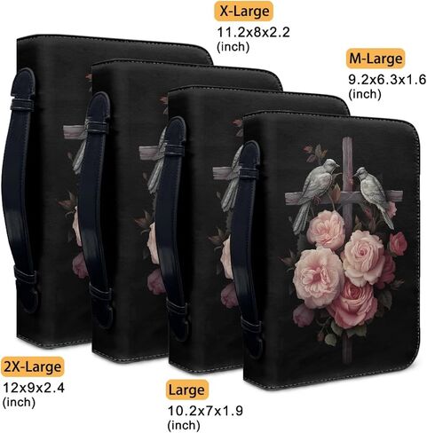 PU Leather Bible Case for Women and Men,Kid Bible bag with Four Size,Bible Carrying Case with Handle. in Saudi Arabia