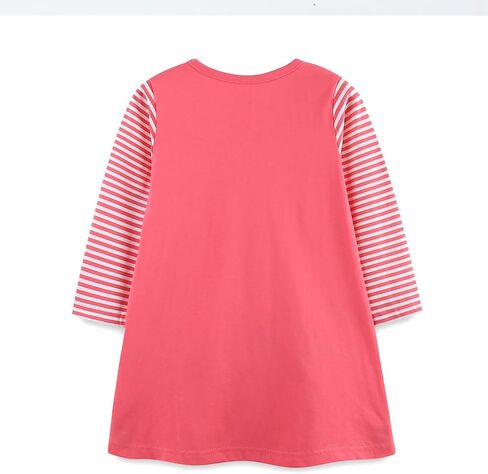 HOMAGIC2WE Toddler Girl Dress Kids Long Sleeve Cotton Casual Cute Playwear Dresses Fall Soft Clothes in Saudi Arabia