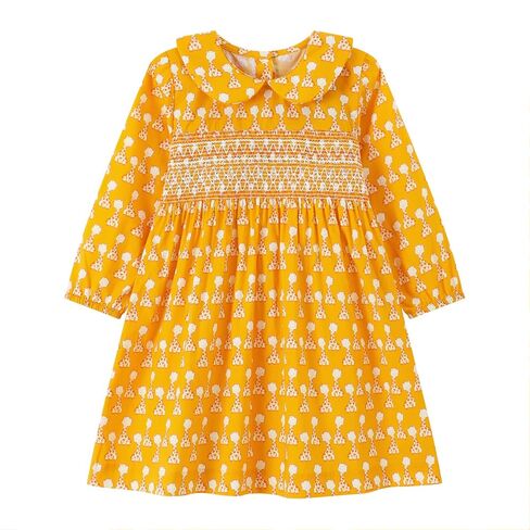 HOMAGIC2WE Toddler Girl Dress Kids Long Sleeve Cotton Casual Cute Playwear Dresses Fall Soft Clothes in Saudi Arabia