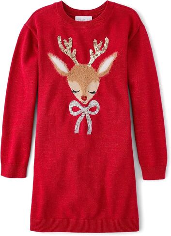 The Children's Place Girls' Long Sleeve Sweater Dress in Saudi Arabia