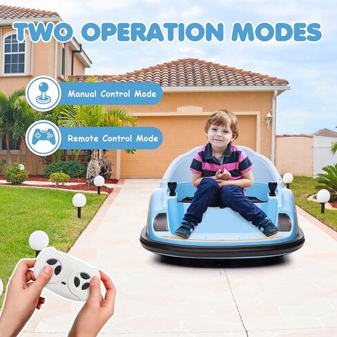12V Ride On Bumper Car for Kids Ride on Toy Gifts Toddlers Electric Bumping Car with Remote Control, Battery Display, 360 Degree Spin, LED Lights, Music, Pink in Kuwait