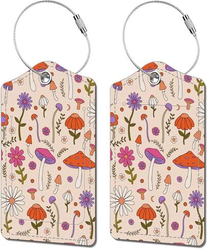 2 Pack Luggage Tags for Suitcase, Fashion Leather Suitcase Tags Cruise Ship with Privacy Cover and Double Metal Loop for Women Men Girls Boys Travel Baggage Bag Backpack Tags，Beige Checkered in Saudi Arabia
