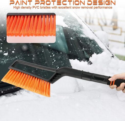 SINGARO Ice Scraper and Snow Brush for Car Windshield, Snow Scraper for Car, Snow Winter Car Necessities, Multi Functional Car Snow Removal Tools, Car Accessories Gift for Women and Man Accessories in Kuwait