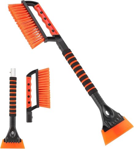 SINGARO Ice Scraper and Snow Brush for Car Windshield, Snow Scraper for Car, Snow Winter Car Necessities, Multi Functional Car Snow Removal Tools, Car Accessories Gift for Women and Man Accessories in Kuwait