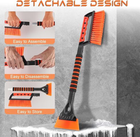 SINGARO Ice Scraper and Snow Brush for Car Windshield, Snow Scraper for Car, Snow Winter Car Necessities, Multi Functional Car Snow Removal Tools, Car Accessories Gift for Women and Man Accessories in Kuwait