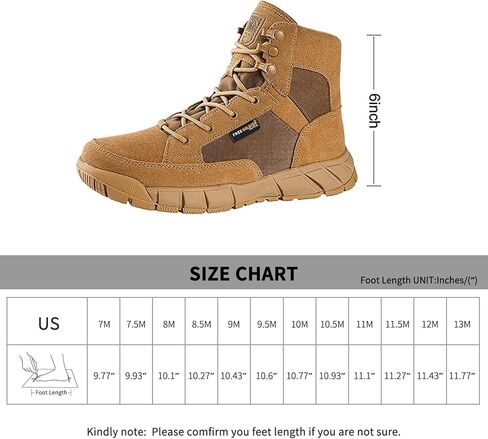 الجندي الحرة مقاوم للماء أحذية التنزه الرجال أحذية العمل التكتيكية تنفس الأحذية الصحراوية 6 بوصة الأحذية العسكرية خفيفة الوزن in Kuwait