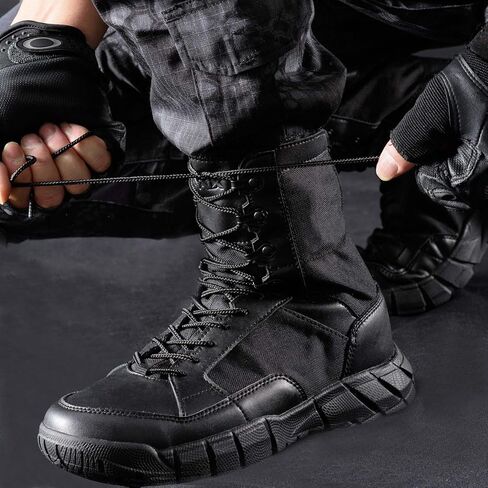 PAVEHAWK Men's 8 inch Tactical Boots Outdoor Casual Lightweight Coyote Military Boots for Hiking Work Combat in Saudi Arabia
