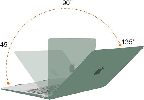 MOSISO Compatible with MacBook Air 13 inch Case 2022, 2021-2018 Release A2337 M1 A2179 A1932 Retina Display Touch ID, Plastic Hard Shell&Keyboard Cover&Screen Protector&Type C Adapter, Crystal Clear in Saudi Arabia
