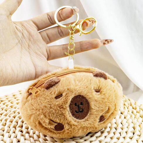 محفظة كابيبارا للعملات المعدنية، سلاسل مفاتيح لطيفة للنساء والفتيات المراهقات، حقيبة عملات معدنية كاواي، سلسلة مفاتيح قطيفة فريدة من نوعها، محافظ عملات فريدة من نوعها، مواد تخزين عيد الميلاد للأطفال والمراهقين، محفظة تغيير in Saudi Arabia