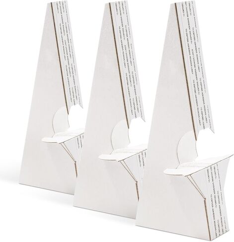 Lineco, 50 Pack Cardboard Easel Backs 5 Inch, Self Stick Double Wing Easel Stand, Display Signs, Cards, Photographs, Brochures, Posters, Craft Projects, White in Saudi Arabia