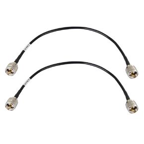 GEMEK 25ft PL259 to PL259 Extension Cable, Low Loss S-MR400 Coax UHF M/M Jumper for CB Radio, Antenna Analyzer, SWR Meter, Ham Radio, Short Wave Radio - HF, VHF, UHF