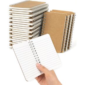 Mini Pocket Notebooks 3x5 Bulk, Small Notebooks Spiral Notepads 30 Packs, Memo Pads for Men, Women, Kids, Students, Teachers, Work, Note-taking (60 Sheets/120 Pages)