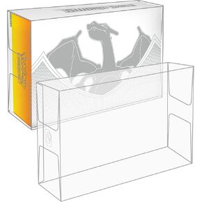 EVORETRO Plastic Display Case Protector Compatible with Pokemon Celebration Ultra Premium Collection (UPC) Box Jason Paige Edition - 0.45MM Clear PET Protector. Keep Your Collection in Mint Condition