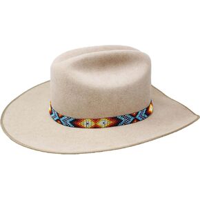 CHALLENGER 5/8" Western Handmade Beaded Southwest Rodeo Stretchy Hat Band Hat Band 24RTE19
