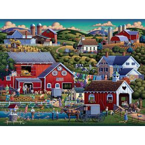 Buffalo Games - Dowdle - Amish Country - 1000 Piece Jigsaw Puzzle for Adults Challenging Puzzle Perfect for Game Nights - Finished Puzzle Size is 26.75 x 19.75