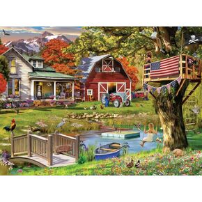 Buffalo Games - Garry Walton - Country Clubhouse - 1000 Piece Jigsaw Puzzle for Adults Challenging Puzzle Perfect for Game Nights - Finished Puzzle Size is 26.75 x 19.75