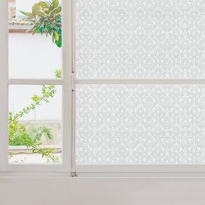 ANT Decorative Window Cling, Window Film Roll for Privacy, Decorative Window Film for Window Decorations, All-Weather & Fade-Proof, Indoor Outdoor Use (Diamond Grid, 17.7inch x 10ft)