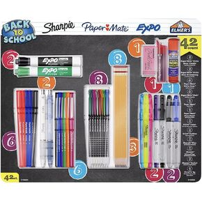Elmer's Back to School Sharpie, Expo, Paper Mate Variety Pack (42 Count)