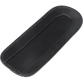 Black Vinyl Leather Rivet Stud Rear Fender Bib for Harley Softail FXST FXR FLSTN Fat Boy Super Glide Sport Glide 1984-2006