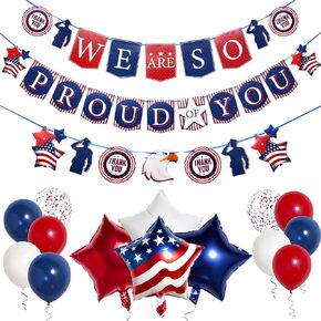 Pirese We Are So Proud of You Banner, Army Party Decorations, Police Party Decorations, Air Force Party Decorations, US Navy Party Decorations, Welcome Home Banner Military Birthday Party Decorations