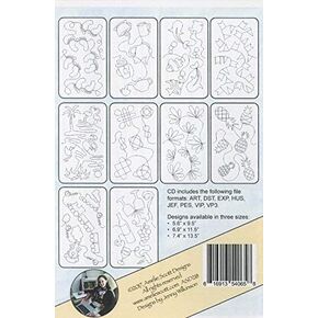 Amelie Scott Designs Edge-to-Edge Quilting on Your Embroidery Machine Expansion Pack 7