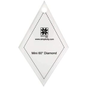 EZ Quilting Simplicity Jelly Roll Ruler - Mini Acrylic Template (Mini Easy Angle Triangle)