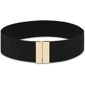 Wide Elastic Waist Belts for Women Vintage Stretch Belts for Dresses