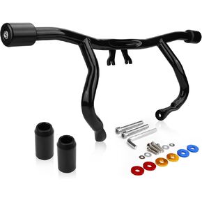 Motorcycle Engine Guard Flat Out Crash Bar Fit for 2014-2024 Harley Davidson Touring Street Glide Road Glide Road King Electra Glide Ultra Limited Gloss Black Bumper