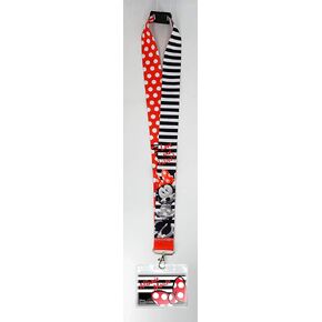 Disney Minnie Mouse Deluxe Lanyard, Multi Color