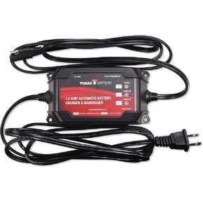 Yuasa Battery Charger & Maintainer Automatic 1.2A 50 State Compliant