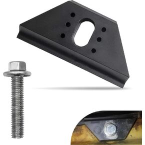1 PC Car Power Holder, Vehicle Energy Fastening Accessories with Screws, Waterproof Durable Metal Power Supply Device Bracket, Universal for Most Cars Trucks Cable Hold-down Kit (Black)