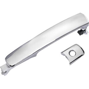 JDMON Front Left Driver Side Exterior Chrome Door Handle Replacement for Infiniti Nissan FX35 FX45 2003-2008 Murano 2003-2007 Rogue 2010-2013 Rogue Select 2014-2015 Replaces 80640-CA012 80640CA012