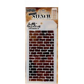 Stampers Anonymous Tim Holtz Layered Stencil 4.125"X8.5", Bricked