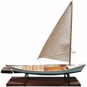 Midwest 970 Chesapeake Bay Crabbing Skiff 1:20 - Wooden Sailing Ship Model Building Kit for Adults - DIY Woodcraft Self Assembly