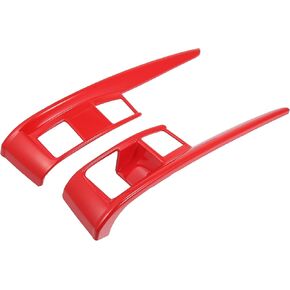 X AUTOHAUX 1 Pair Gear Boots Trims Automatic Transmission Shift Panel Stickers for Honda Civic Sedan Hatchback Coupe 2016-2021 Gloss Black