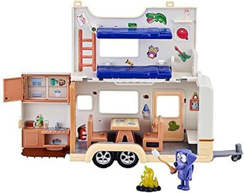 Bluey Caravan Adventure Playset, with 2.5" Jean Luc Figure in Saudi Arabia