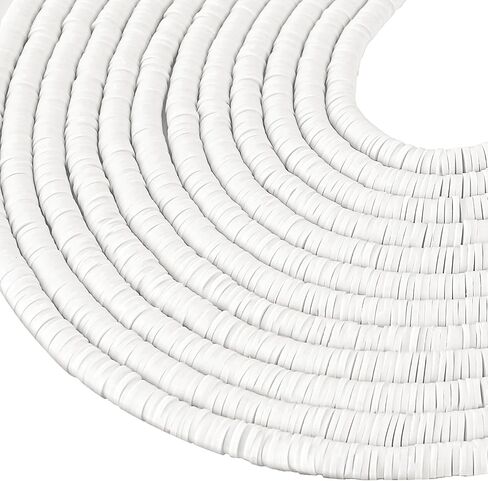 JMUQ 28 Strands Clay Beads Bracelet Making Kit, 28 Colors Friendship Preppy Flat Polymer Clay Heishi Beads for Bracelets Jewelry Making Kit, DIY Arts and Crafts Gifts in Kuwait