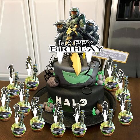 37 قطعة من زينة الكيك ماستر شيف مع قطعة واحدة من أعلى الكعكة من ماستر شيف، 36 قطعة من أغطية الكب كيك اللطيفة لديكورات حفلات أعياد الميلاد in Kuwait