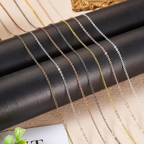 Beadthoven 32.8Ft Brass Flat Cable Chain for Jewelry Making 2mm Antique Bronze Flat Cross DIY Necklace Chain Bracelet Jewelry Finding Chains Extender Chains Bulk for Jewelry Making Supplies in Saudi Arabia