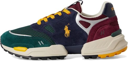حذاء رياضي رجالي من POLO RALPH LAUREN مصنوع من الجلد السويدي والشبكي in Saudi Arabia